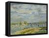 The Bridge Near Sevres, 1877-Alfred Sisley-Framed Stretched Canvas