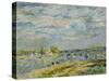 The Bridge Near Sevres, 1877-Alfred Sisley-Stretched Canvas