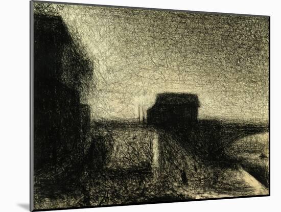 The Bridge of Courbevoie-Georges Seurat-Mounted Giclee Print