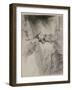 The Bridge of Fear, 1827 (Graphite Pencil & Black Crayon on Off-White Wove Paper)-Thomas Cole-Framed Giclee Print