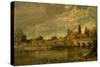 The Bridge of Harnham and Salisbury Cathedral, c.1820-John Constable-Stretched Canvas