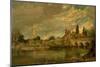 The Bridge of Harnham and Salisbury Cathedral, c.1820-John Constable-Mounted Giclee Print