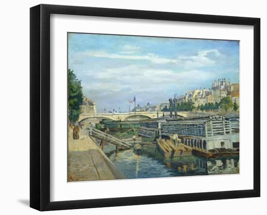 The Bridge of Louis Philippe, 1875-Armand Guillaumin-Framed Giclee Print