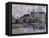 The Bridge of Moret-Sur-Loing, 1887-Alfred Sisley-Framed Stretched Canvas
