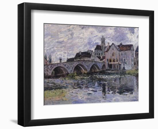 The Bridge of Moret-Sur-Loing, 1887-Alfred Sisley-Framed Giclee Print