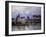 The Bridge of Moret with Sunset-Alfred Sisley-Framed Giclee Print