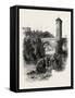 The Bridge of Orthez, the Pyrenees, France, 19th Century-null-Framed Stretched Canvas