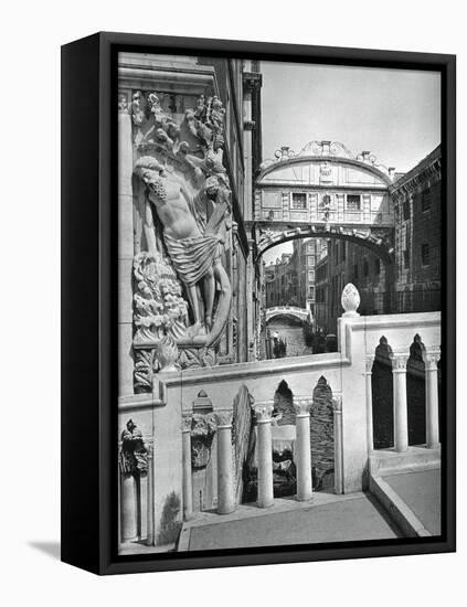 The Bridge of Sighs and Doge's Palace, Venice, 1937-Martin Hurlimann-Framed Stretched Canvas