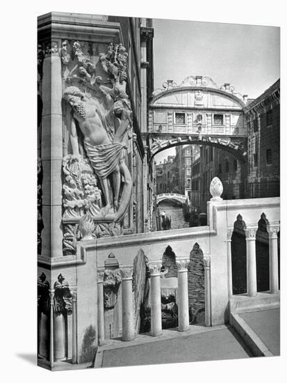 The Bridge of Sighs and Doge's Palace, Venice, 1937-Martin Hurlimann-Stretched Canvas