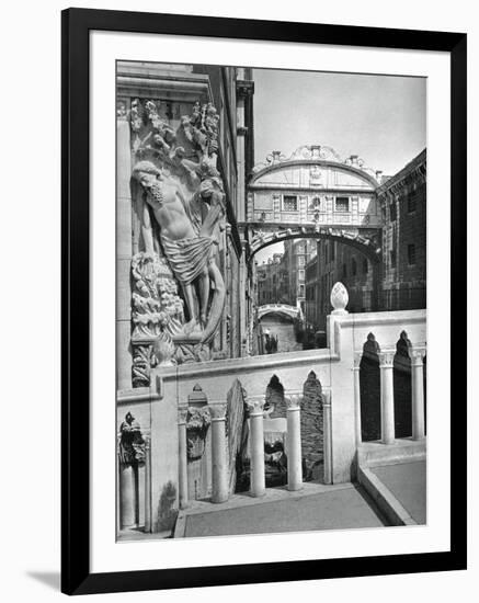 The Bridge of Sighs and Doge's Palace, Venice, 1937-Martin Hurlimann-Framed Giclee Print