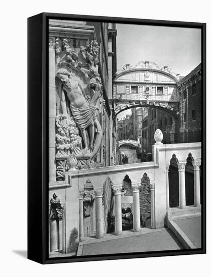 The Bridge of Sighs and Doge's Palace, Venice, 1937-Martin Hurlimann-Framed Stretched Canvas