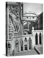 The Bridge of Sighs and Doge's Palace, Venice, 1937-Martin Hurlimann-Stretched Canvas