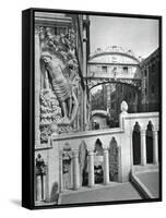 The Bridge of Sighs and Doge's Palace, Venice, 1937-Martin Hurlimann-Framed Stretched Canvas