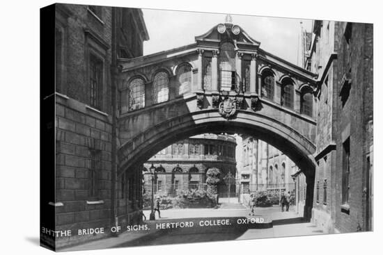 The Bridge of Sighs, Hertford College, Oxford University, Oxford, Early 20th Century-null-Stretched Canvas