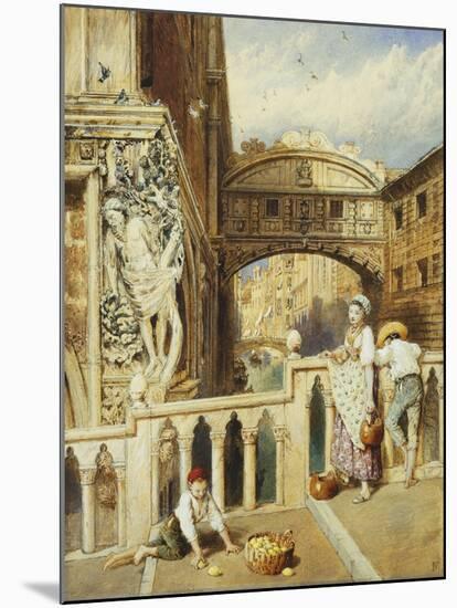 The Bridge of Sighs, Venice-Myles Birket Foster-Mounted Giclee Print