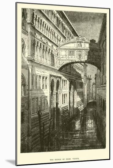 The Bridge of Sighs, Venice-null-Mounted Giclee Print