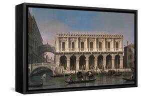The Bridge of Sighs-Canaletto-Framed Stretched Canvas