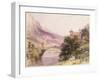 The Bridge of St. Maurice D'augaune, Valais Switzerland-Richard Parkes Bonington-Framed Giclee Print