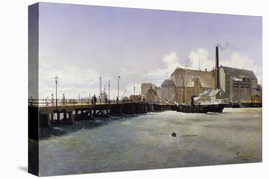 The Bridge of the Old Langebro, Copenhagen-Fritz Stahr Olsen-Stretched Canvas