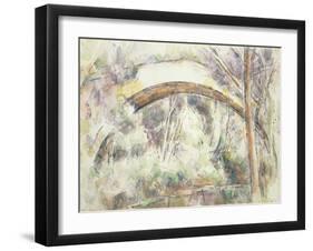 The Bridge of Trois-Sautets, c.1906-Paul Cézanne-Framed Giclee Print