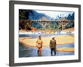 The Bridge On The River Kwai, Alec Guinness, Sessue Hayakawa, 1957-null-Framed Photo