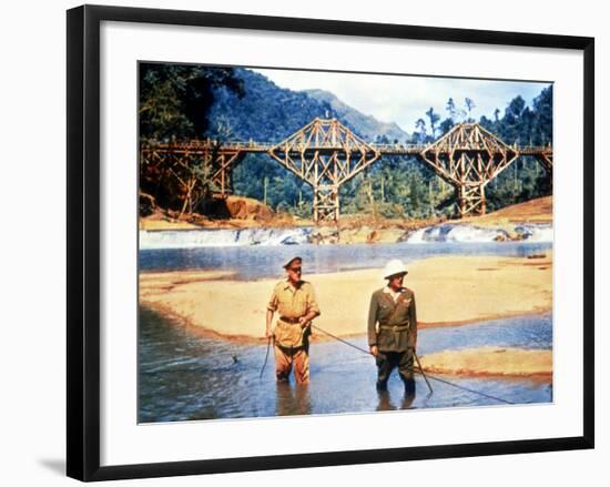 The Bridge On The River Kwai, Alec Guinness, Sessue Hayakawa, 1957-null-Framed Photo