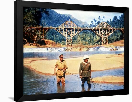 The Bridge On The River Kwai, Alec Guinness, Sessue Hayakawa, 1957-null-Framed Photo