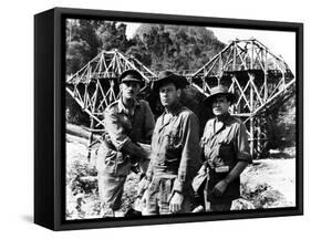 The Bridge on the River Kwai, Alec Guinness, William Holden, Jack Hawkins, 1957-null-Framed Stretched Canvas