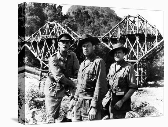 The Bridge on the River Kwai, Alec Guinness, William Holden, Jack Hawkins, 1957-null-Stretched Canvas