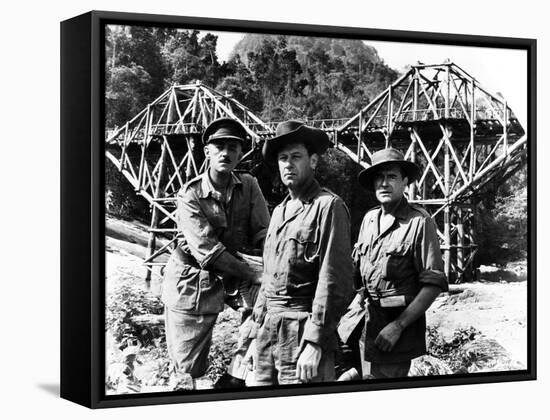 The Bridge on the River Kwai, Alec Guinness, William Holden, Jack Hawkins, 1957-null-Framed Stretched Canvas