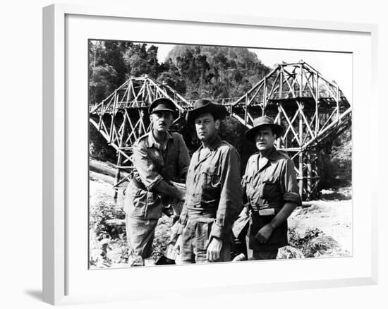 The Bridge on the River Kwai, Alec Guinness, William Holden, Jack Hawkins, 1957-null-Framed Photo