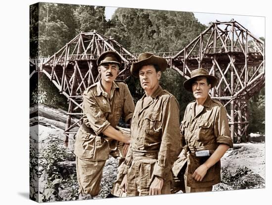 The Bridge on the River Kwai, Alec Guinness, William Holden, Jack Hawkins, 1957-null-Stretched Canvas