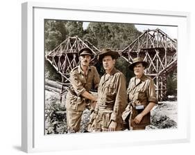 The Bridge on the River Kwai, Alec Guinness, William Holden, Jack Hawkins, 1957-null-Framed Photo