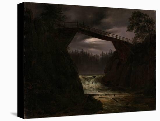 The Bridge Outside Arendal-Thomas Fearnley-Stretched Canvas