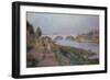 The Bridge over the Marne at Charenton (Oil on Canvas)-Albert-Charles Lebourg-Framed Giclee Print