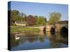 The Bridge Over the River Wye, Bakewell, Peak District National Park, Derbyshire, England, Uk-Neale Clarke-Stretched Canvas