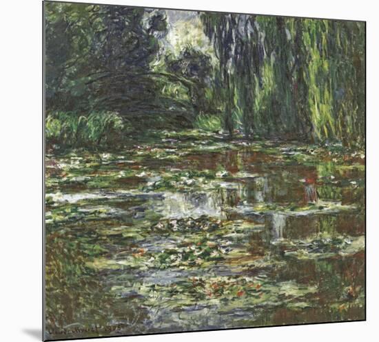 The Bridge Over the Water Lily Pond, c.1905-Claude Monet-Mounted Giclee Print