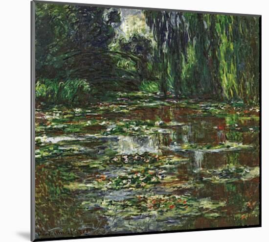 The Bridge Over the Water Lily Pond, c.1905-Claude Monet-Mounted Art Print