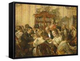 The Bridge Party-Edgar Bundy-Framed Stretched Canvas