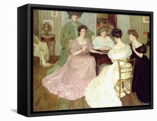 The Bridge Players-George-Charles Aid-Framed Stretched Canvas