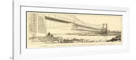 The Bridge 'Pont-Lorois, after it's Collapse-null-Framed Art Print