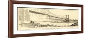 The Bridge 'Pont-Lorois, after it's Collapse-null-Framed Art Print