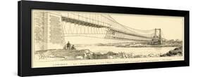 The Bridge 'Pont-Lorois, after it's Collapse-null-Framed Art Print