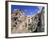 The Bridge Puente Nuevo Above the Gorge of the River Rio Guadalevin-Markus Lange-Framed Photographic Print