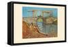 The Bridge-Vincent van Gogh-Framed Stretched Canvas