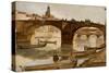 The Bridges: Florence, C.1880-Frank Duveneck-Stretched Canvas