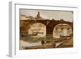 The Bridges: Florence, C.1880-Frank Duveneck-Framed Giclee Print