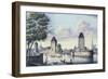 The Bridges of Strasbourg, 1830-L. Urgelles-Framed Giclee Print