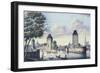 The Bridges of Strasbourg, 1830-L. Urgelles-Framed Giclee Print