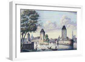 The Bridges of Strasbourg, 1830-L. Urgelles-Framed Giclee Print